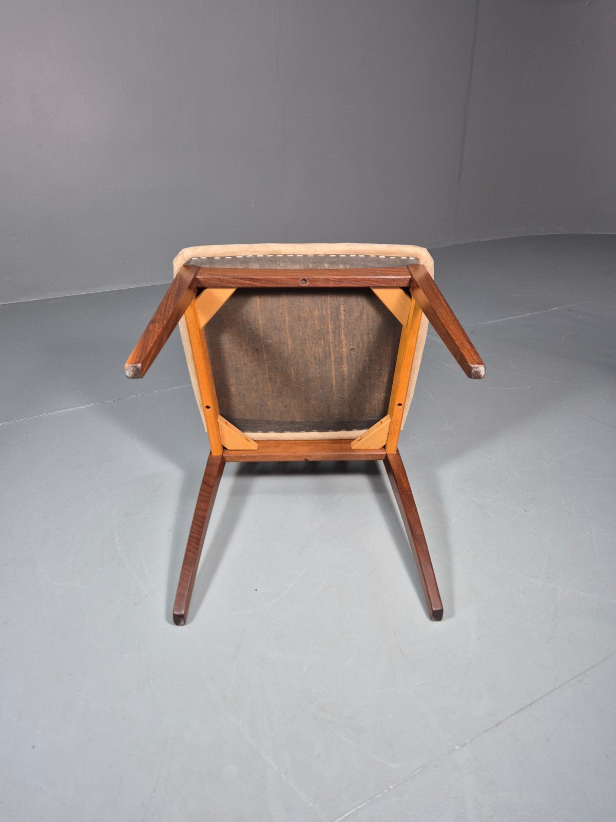 6 G Plan Fresco Lounge Chairs Teak High Back Cream SEats 1970s  EB10984 VDIN10