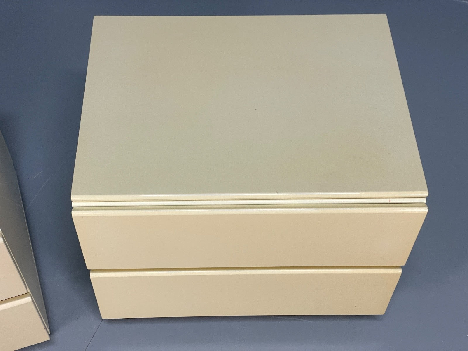 Vintage Cream Bedside Cabinets Pair Of 1970s EB11060 MWOO4