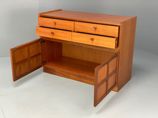 Vintage Nathan Teak Compact Sideboard Retro Drawer 1960s Mid Century EB9826 MWOO - UKDK FURNITURE