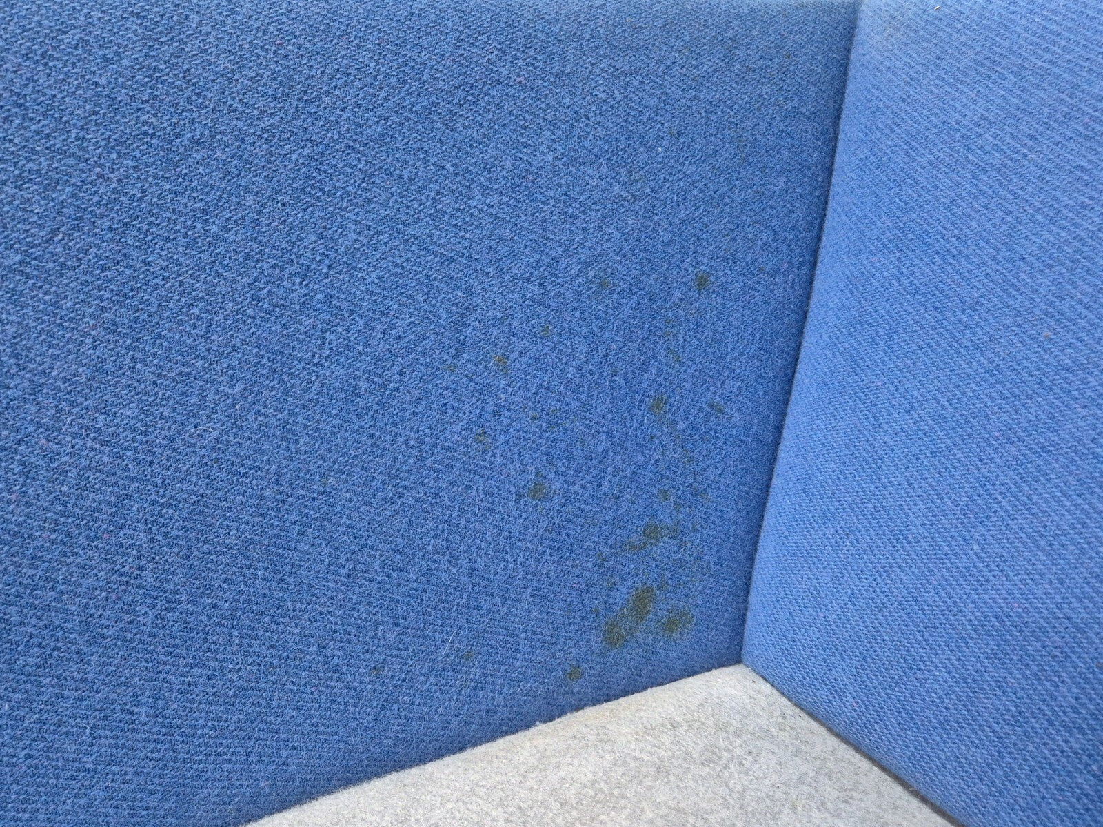 Vintage Danish 1980s Blue Wool 3 seat Sofa Mid Century Modern Retro EB9569 M3SS - UKDK FURNITURE