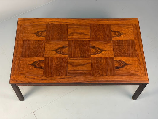 Vintage Rectangular Coffee Table By Heggen Norway Checkerboard EB7155 MWOO1