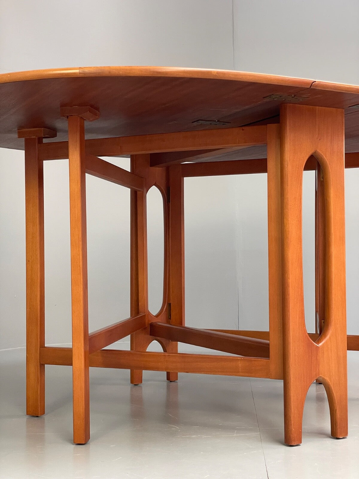 Vintage Teak Drop Leaf Dining Table By Jentique EB9767 MWOO - UKDK FURNITURE