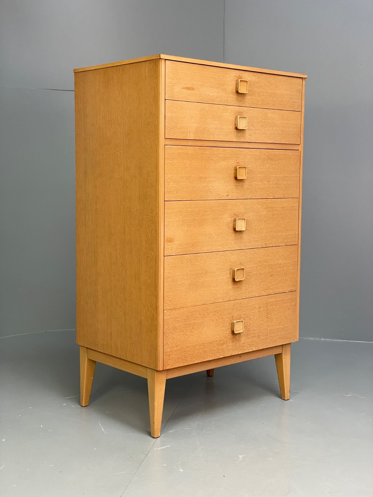 Vintage Oak Chest Of Drawers Mid Century 1960s By Limelight EB9770 MWOO - UKDK FURNITURE