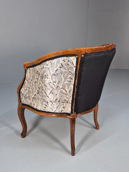 Vintage Rococo Lounge Chair French Style Danish Made 1970s Retro EB9651 VCLO - UKDK FURNITURE