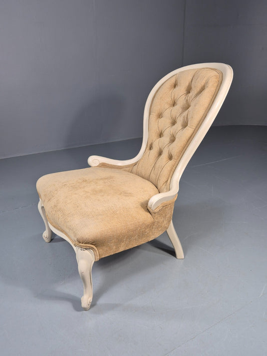 Antique Balloon Back Saloon Chair Victorian Nursing Chair  EB11221 VCLO0