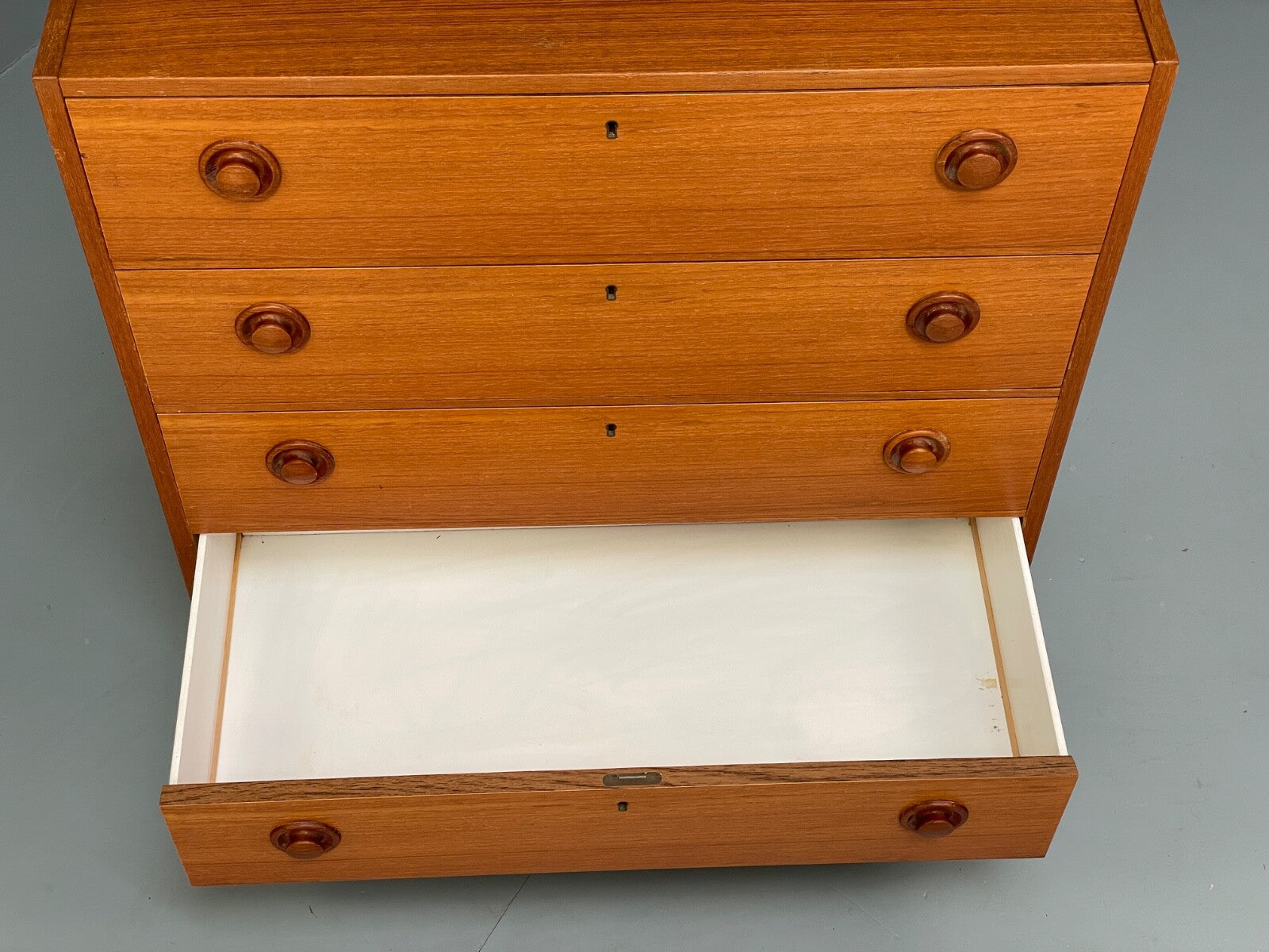 Mid Century Teak Chest Of Drawers By Erik Franssons Retro Scandi EB9824 MWOO - UKDK FURNITURE