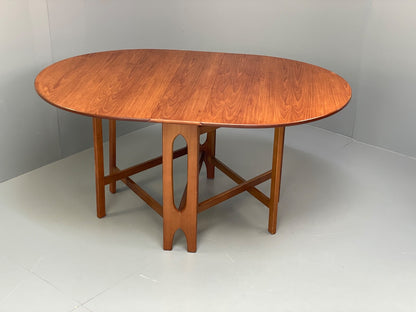 Vintage Teak Drop Leaf Dining Table By Jentique EB9766 MWOO - UKDK FURNITURE