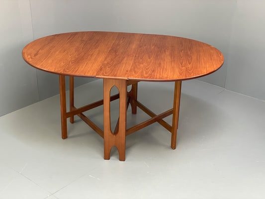 Vintage Teak Drop Leaf Dining Table By Jentique EB9766 MWOO - UKDK FURNITURE