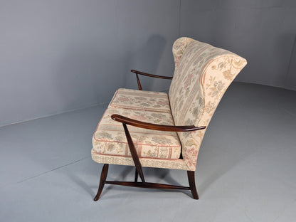 Vintage Ercol 2 Seater Sofa 1960s Floral Cotton Retro MCM EB11706 M2SS13