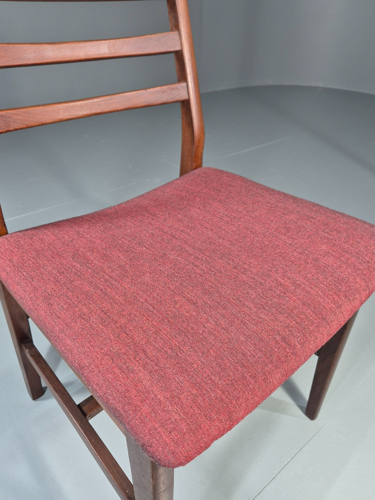 Danish Mid Century Dining Chair in Teak 1970s New Upholstery Retro EB11525 MDIN3