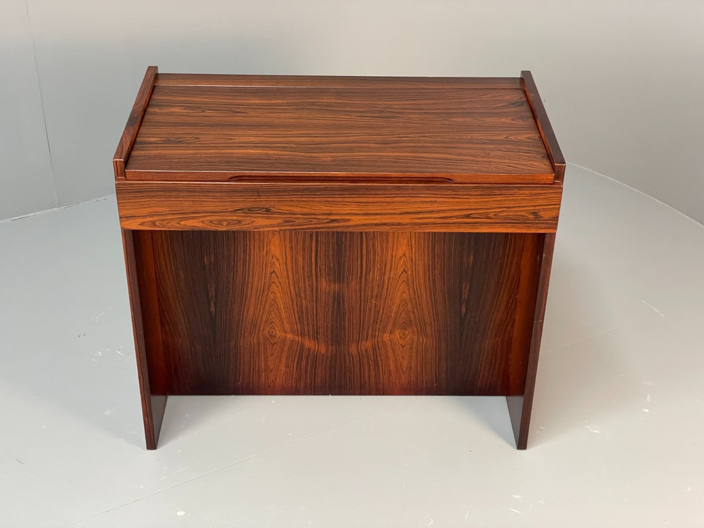 Vintage Compact Dressing Table 1970s Danish Retro Mirrored Storage EB10837 MWOO4