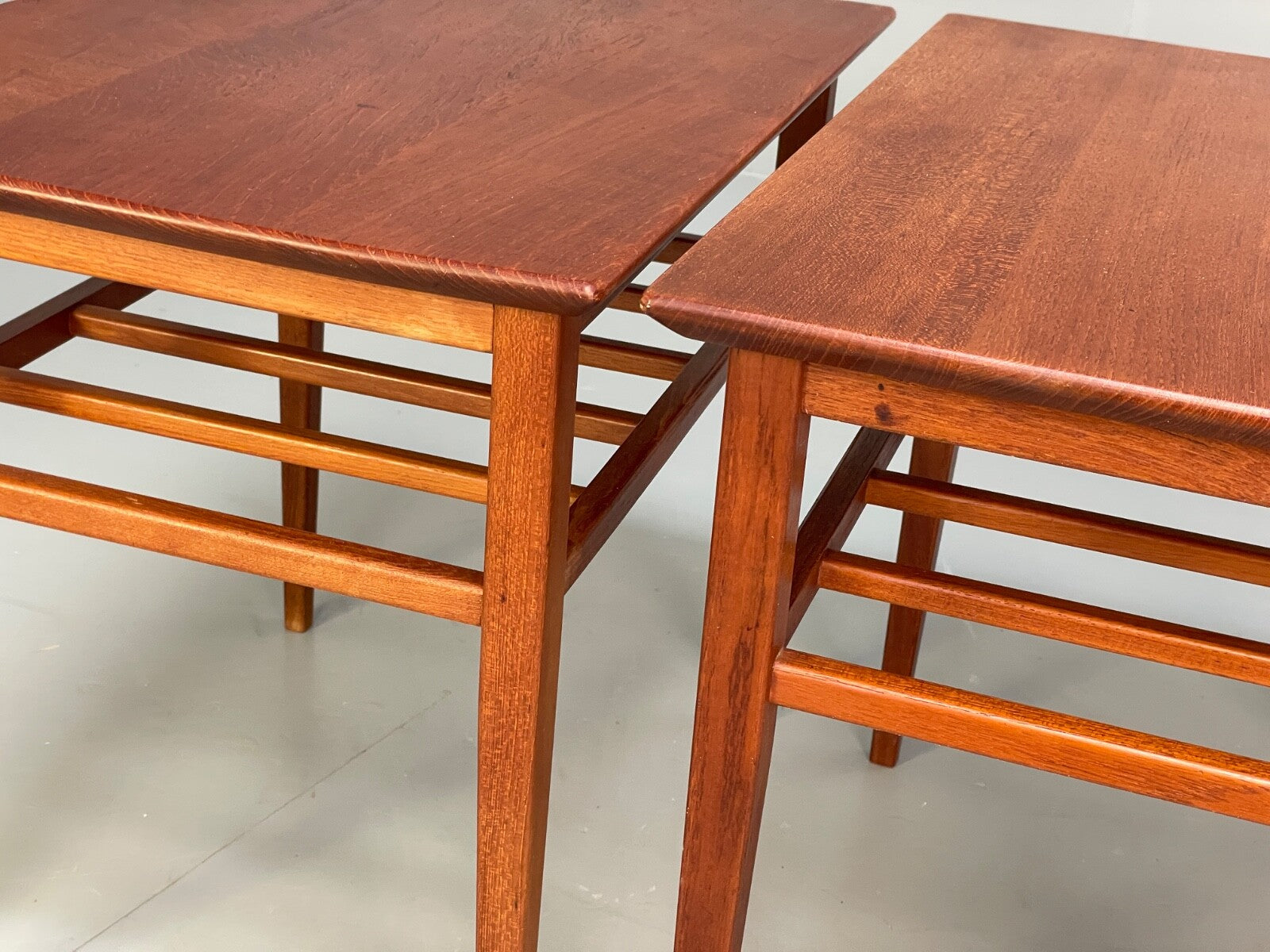 Vintage Solid Teak Bedside Tables Danish 1960s Mid Century EB9825 MWOO - UKDK FURNITURE