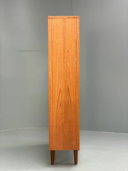 Vintage G Plan Teak Glazed Bookcase Retro 1970s Shelving EB10002 MWOO - UKDK FURNITURE