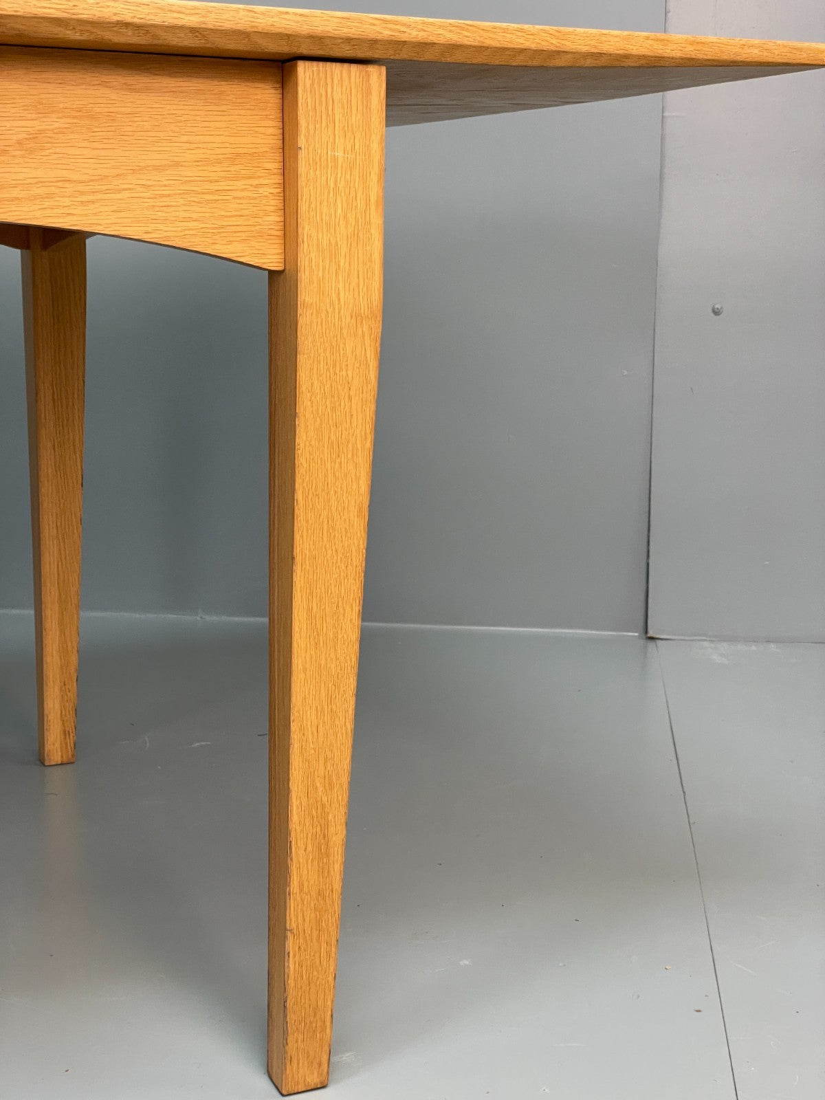 Modern Oak Dining Table - Solid Wood Removable Legs Post Modern  EB10944 MWOO10