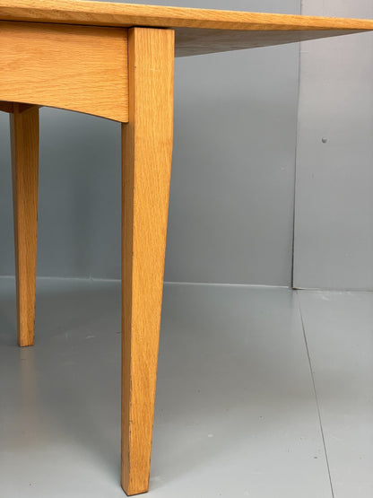 Modern Oak Dining Table - Solid Wood Removable Legs Post Modern  EB10944 MWOO10