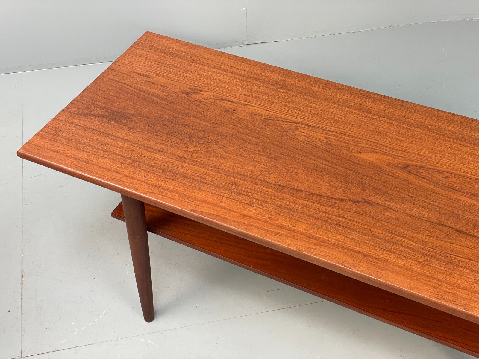 Vintage Teak Coffee Table With Magazine Rack Retro Danish Design EB9426 MWOO - UKDK FURNITURE