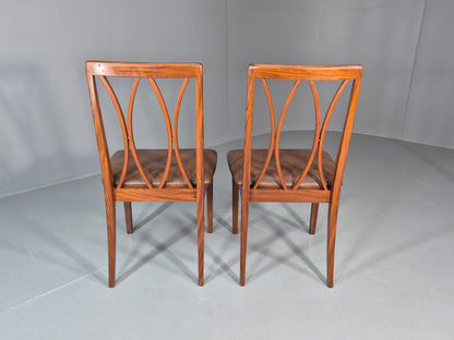 2 Vintage G plan Dining Chairs X Back 1970s Retro MCM Teak Frame EB11778 MDIN6