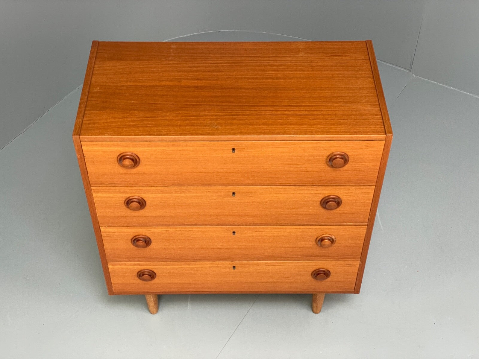 Mid Century Teak Chest Of Drawers By Erik Franssons Retro Scandi EB9824 MWOO - UKDK FURNITURE