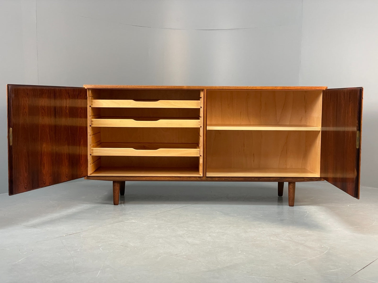 Vintage Hundevad Sideboard Mid Century Danish Shelving Drawers EB10843 MWOO1