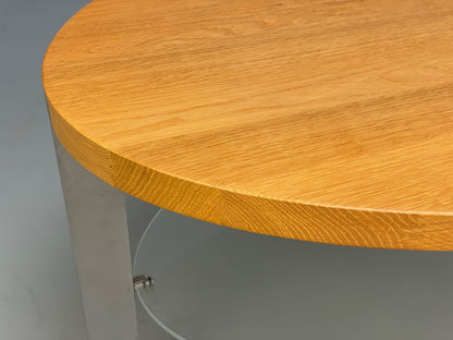 Danish Oval Coffee Table Oak Steel Designed By Ebbe Gehl Naver EB9509 MWOO - UKDK FURNITURE