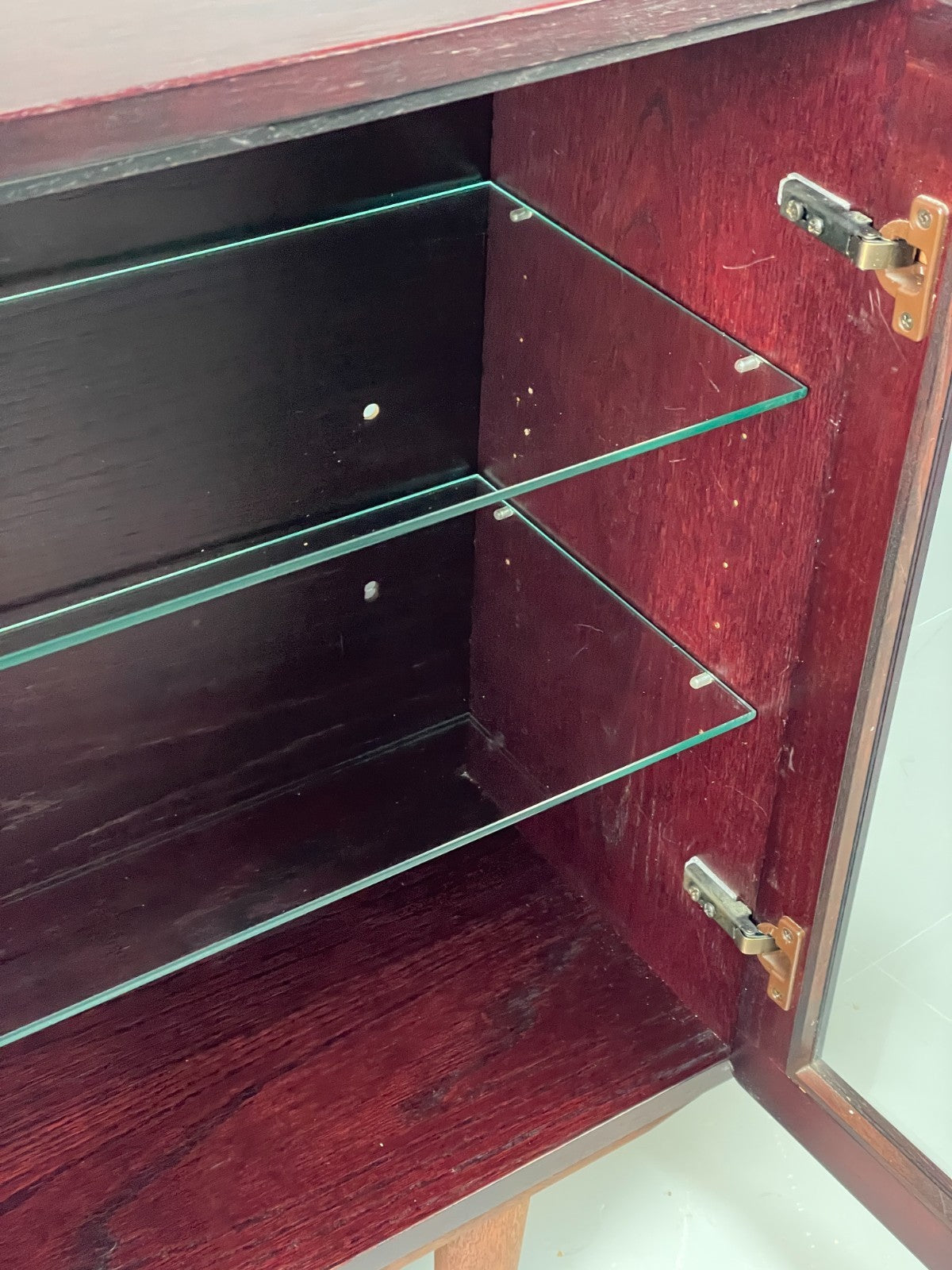 Vintage Oak Glazed Bookcase By Beaver & Tapley Dark Stained EB11499 MWOO4