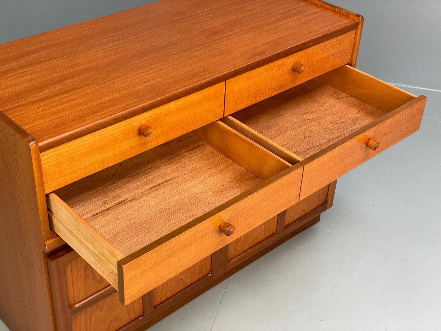 Vintage Nathan Teak Compact Sideboard Retro Drawer 1960s Mid Century EB9826 MWOO - UKDK FURNITURE