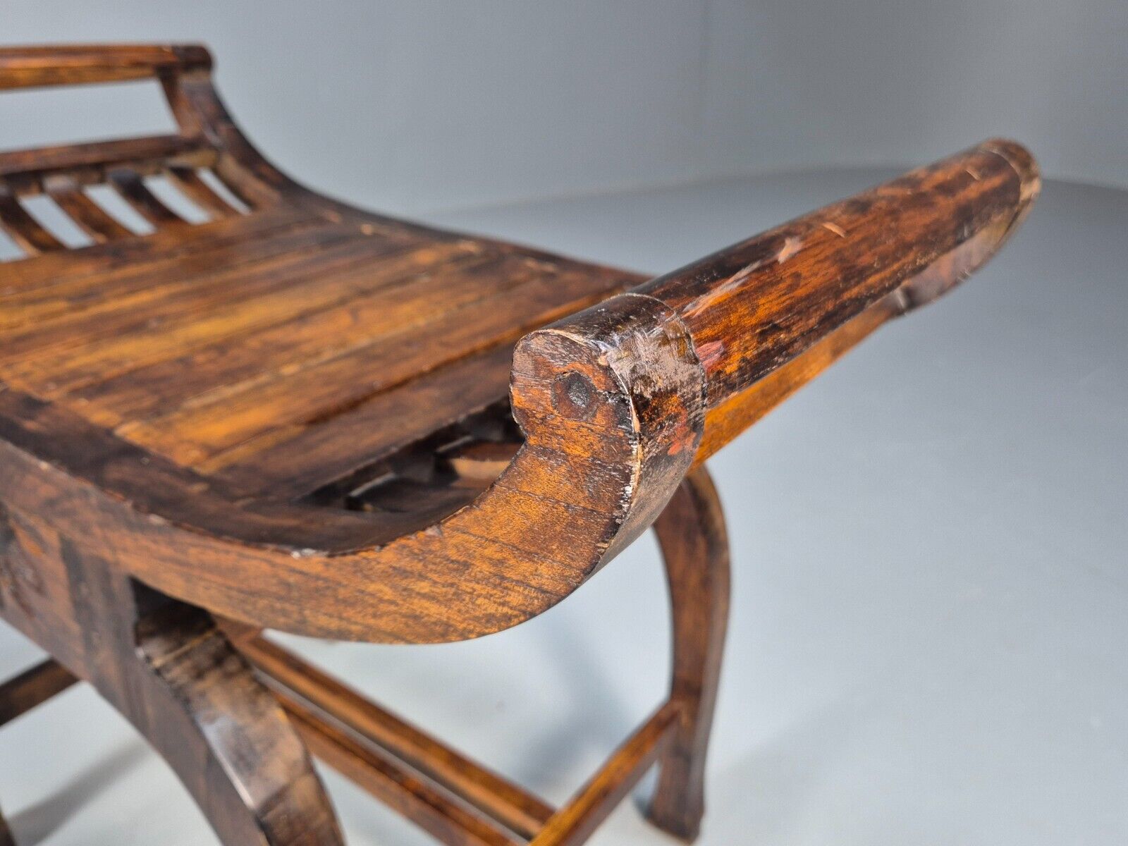 VIntage Reproduction Window Seat Hardwood Regency Style Primitive EB8956 VWOO - UKDK FURNITURE
