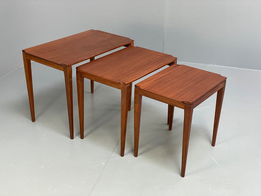 Vintage Richard Hornby Teak Nesting Tables 1960s Retro EB10009 MWOO - UKDK FURNITURE