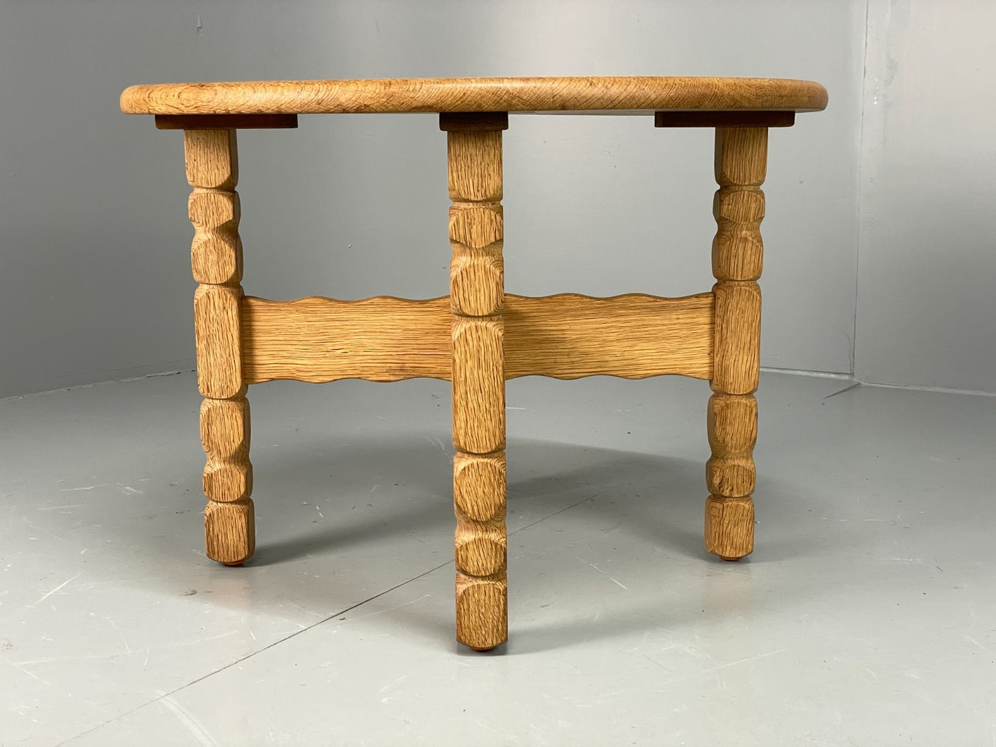 Vintage Oak Side Table Danish 1970s EJSØ Møbler Kjaernulf Style EB10915 MWOO2