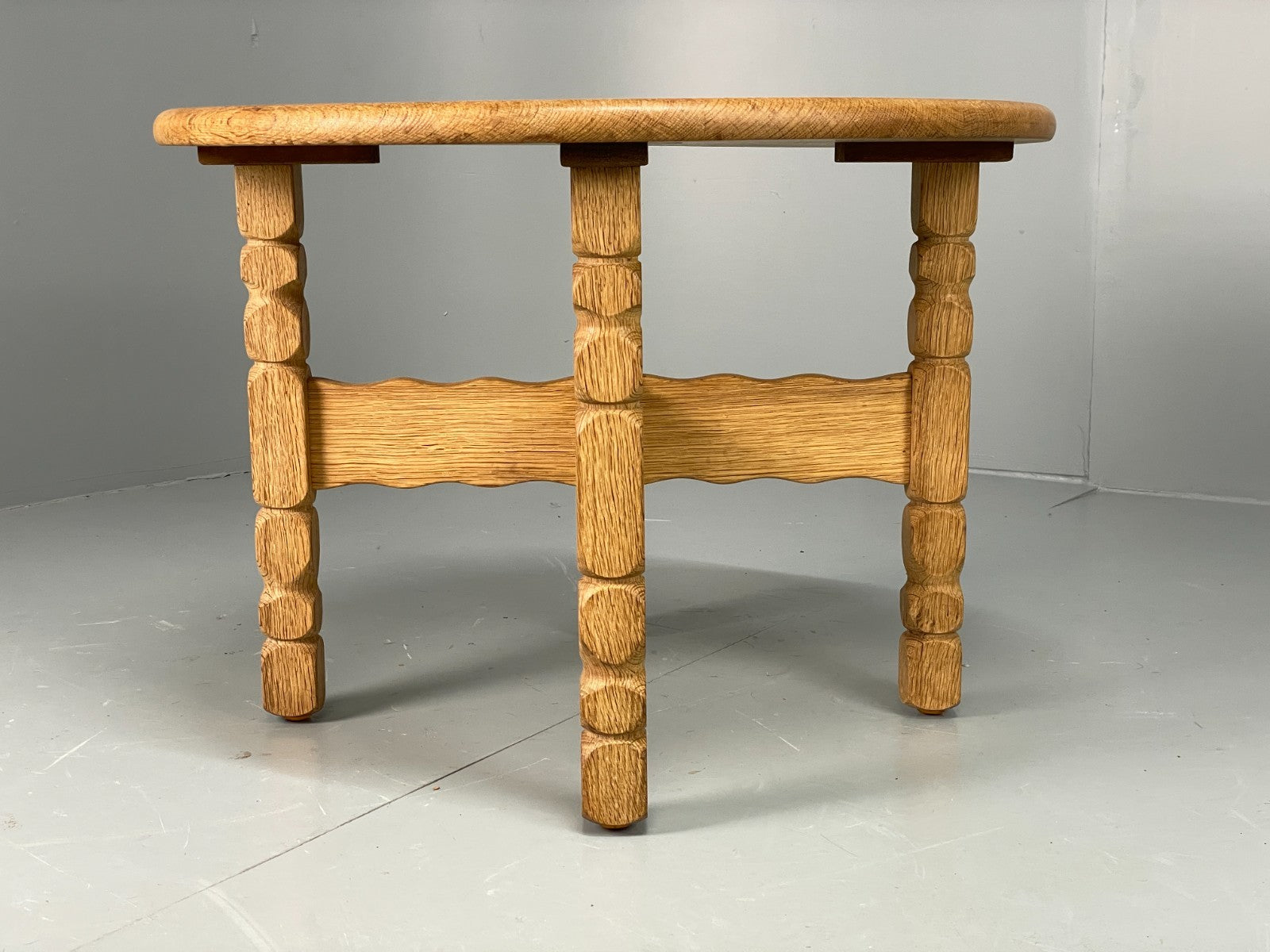 Vintage Oak Side Table Danish 1970s EJSØ Møbler Kjaernulf Style EB10915 MWOO2