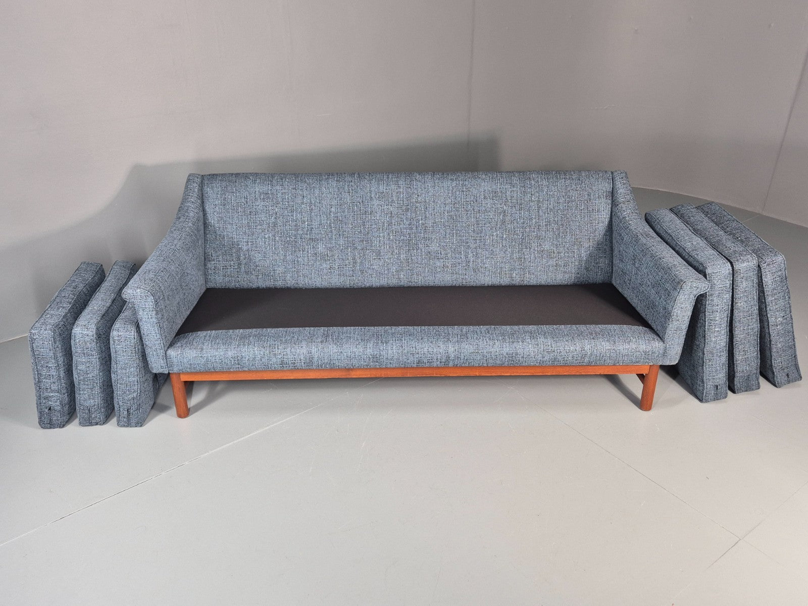 Vintage Three Seater Sofa 1960s Danish New Upholstery Mid CenturyEB11479 M3SS6