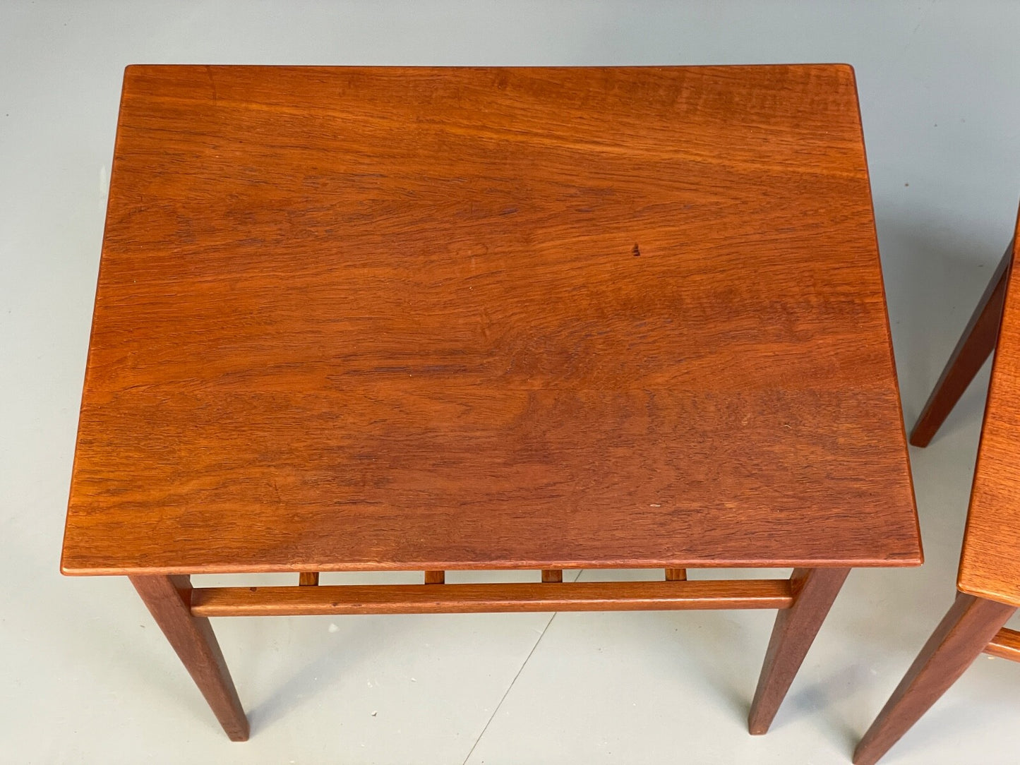 Vintage Solid Teak Bedside Tables Danish 1960s Mid Century EB9825 MWOO - UKDK FURNITURE