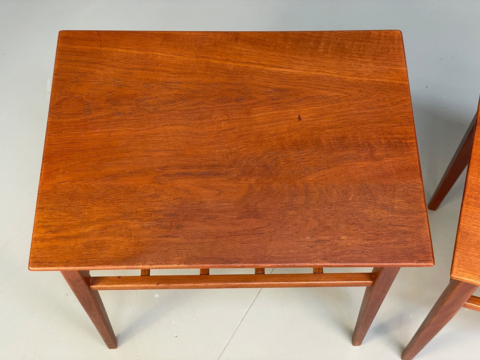 Vintage Solid Teak Bedside Tables Danish 1960s Mid Century EB9825 MWOO - UKDK FURNITURE
