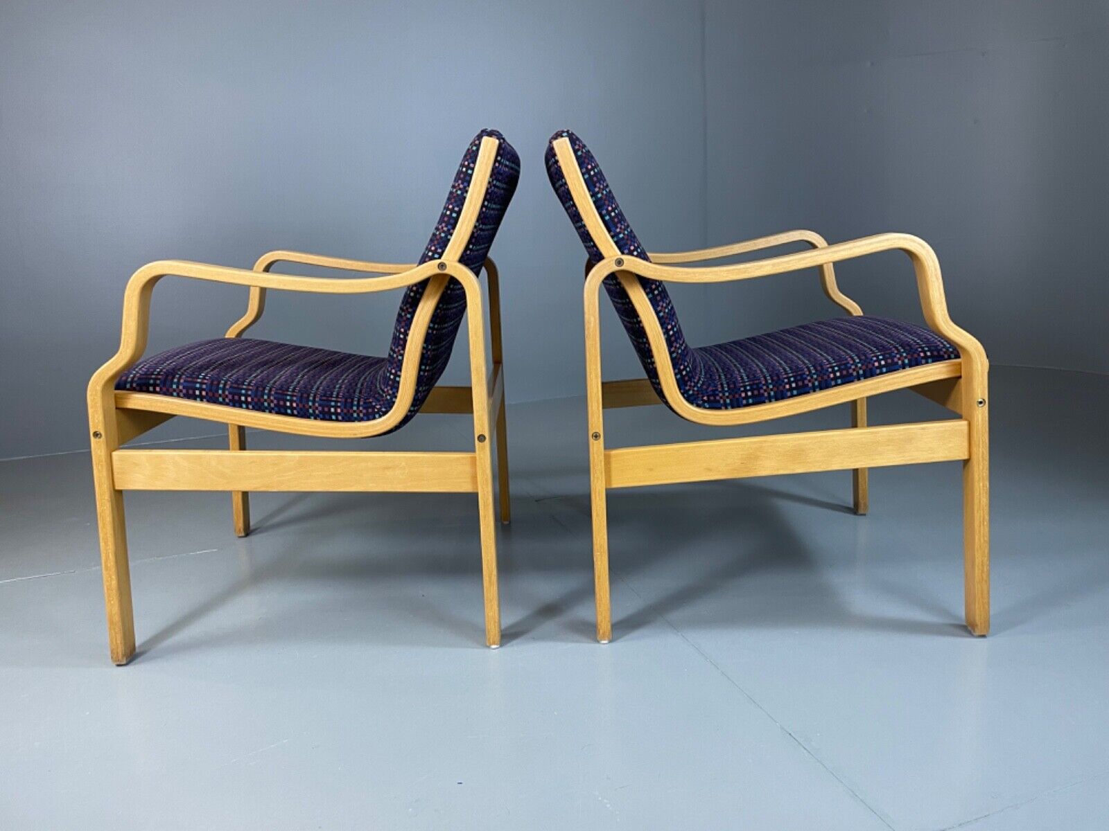 Vintage Danish bentwood lounge chairs, Aalto Style, Farstrup. Retro, EB5067 MBEN - UKDK FURNITURE
