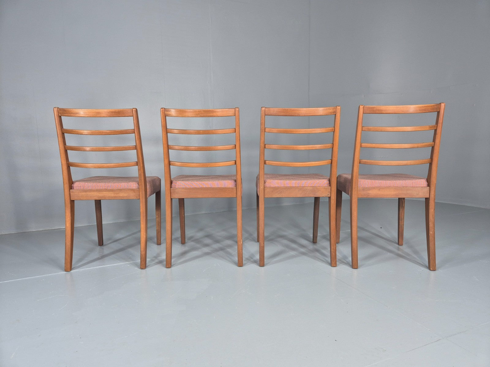 4 Vintage Mid Century Dining Chairs 1960s Retro New Upholstery  EB11823 MDIN6