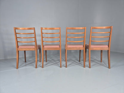 4 Vintage Mid Century Dining Chairs 1960s Retro New Upholstery  EB11823 MDIN6