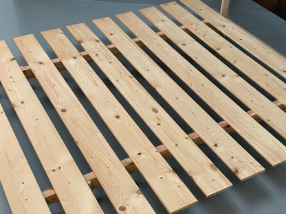 King Size Bed Frame With Plywood Headboard Minimalist Style EB10948 MWOO4