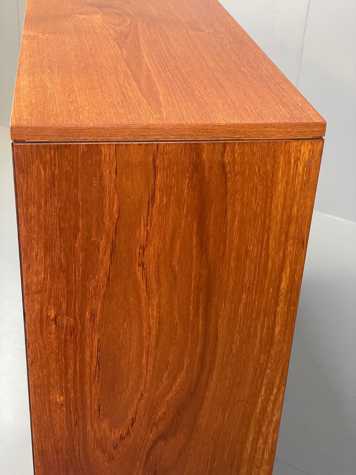 Vintage 1960s Teak Bookcase Shelving Glass Doors Mid Century EB11057 MWOO21