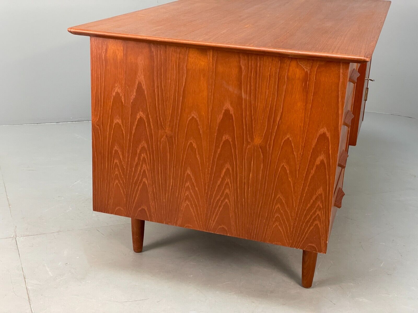 Vintage Danish Teak Desk With Drawers Shelving Mid Century Style EB9125 MWOO - UKDK FURNITURE