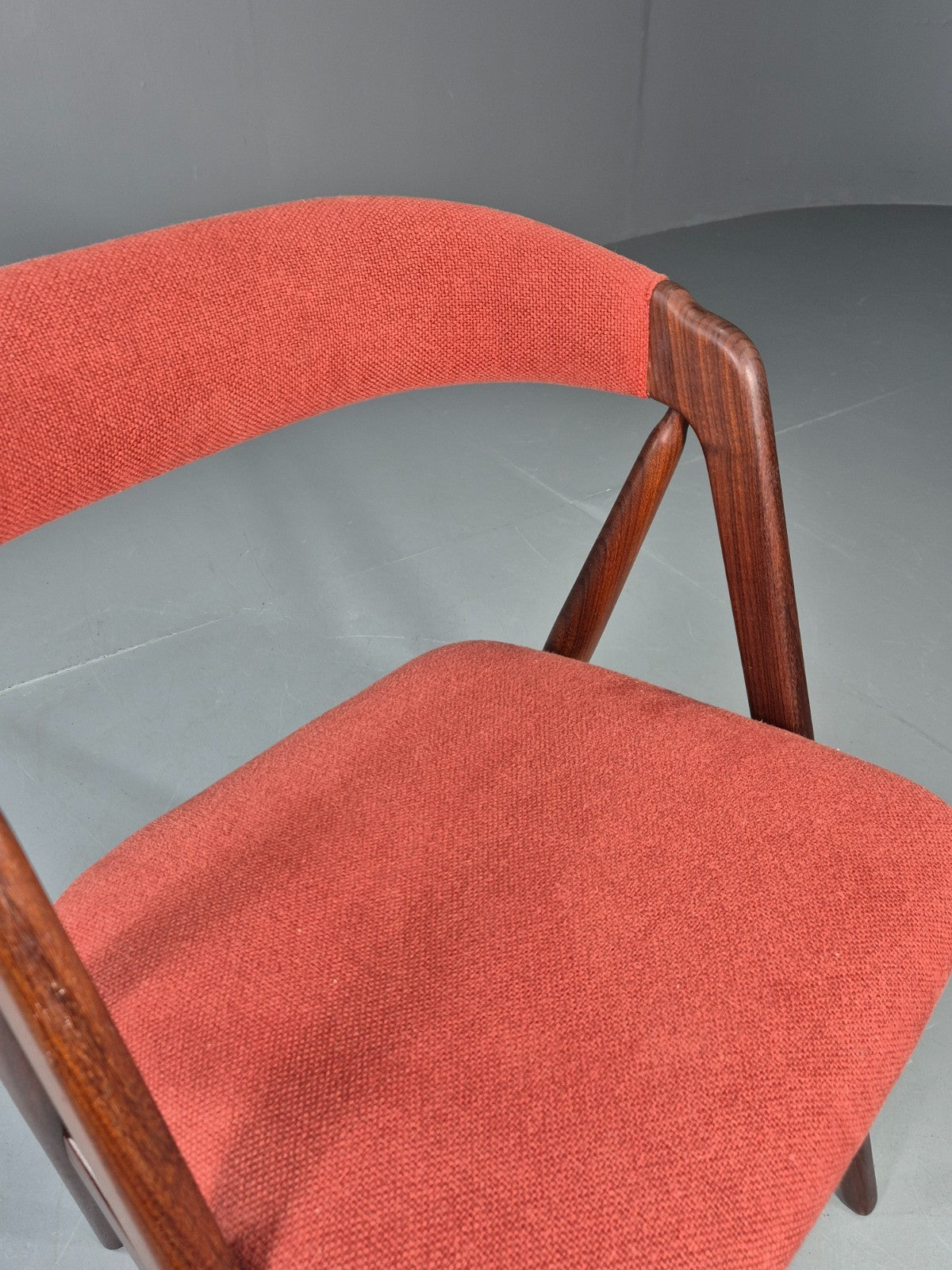 Vintage Thomas Harlev Chair New Upholstery 1960s Danish Teak EB11260 MDIN4