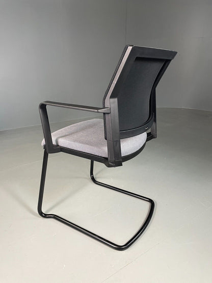 Vintage Task Chair Black and Grey Moventi Coz Cantilever EB6831 MNOR - UKDK FURNITURE