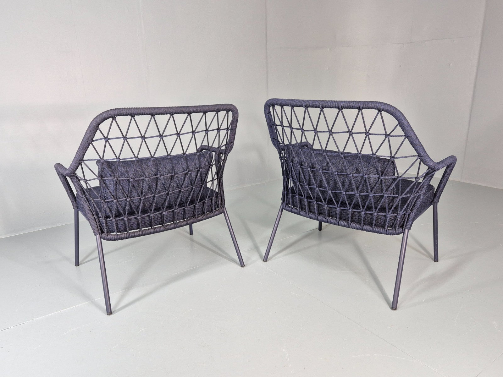 2 Pedrali Panarea 3679 Chairs Modern Design Blue Italian EB11426 MNOR10