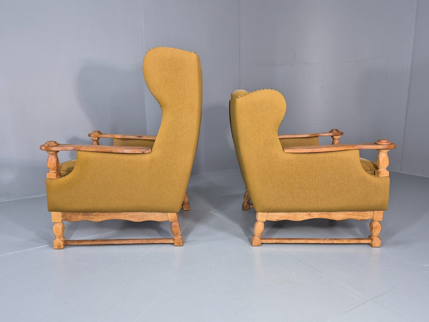 Kjaernulf Style high and Low Back Lounge Chairs 1970s Denmark Retro EB11310 MNOR13