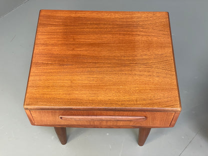 Vintage G Plan Teak Bedside Cabinets Pair Fresco Range 1960s Retro EB10008 MWOO - UKDK FURNITURE