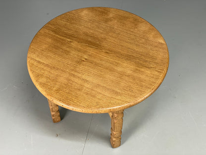 Vintage Oak Side Table Danish 1970s EJSØ Møbler Kjaernulf Style EB10915 MWOO1