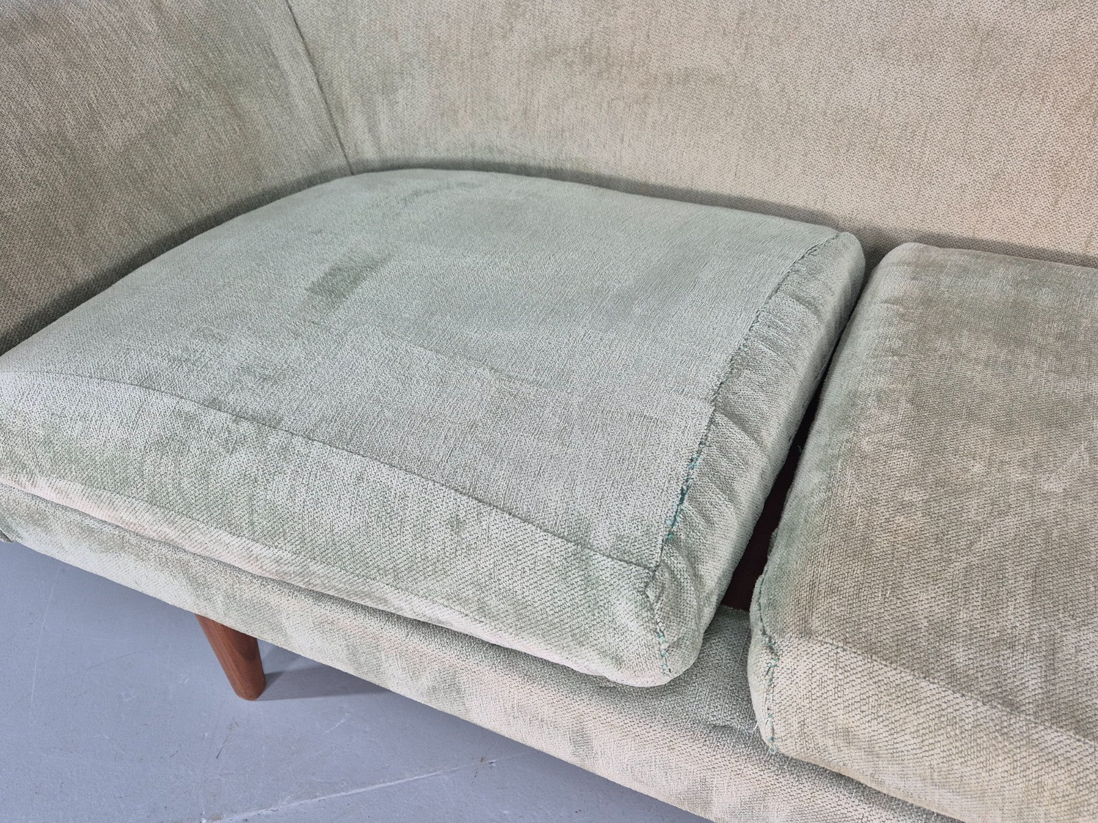 Three Seat Midcentury Sofa 1960s Sweden Teak Legs Retro EB11081 M3SS5