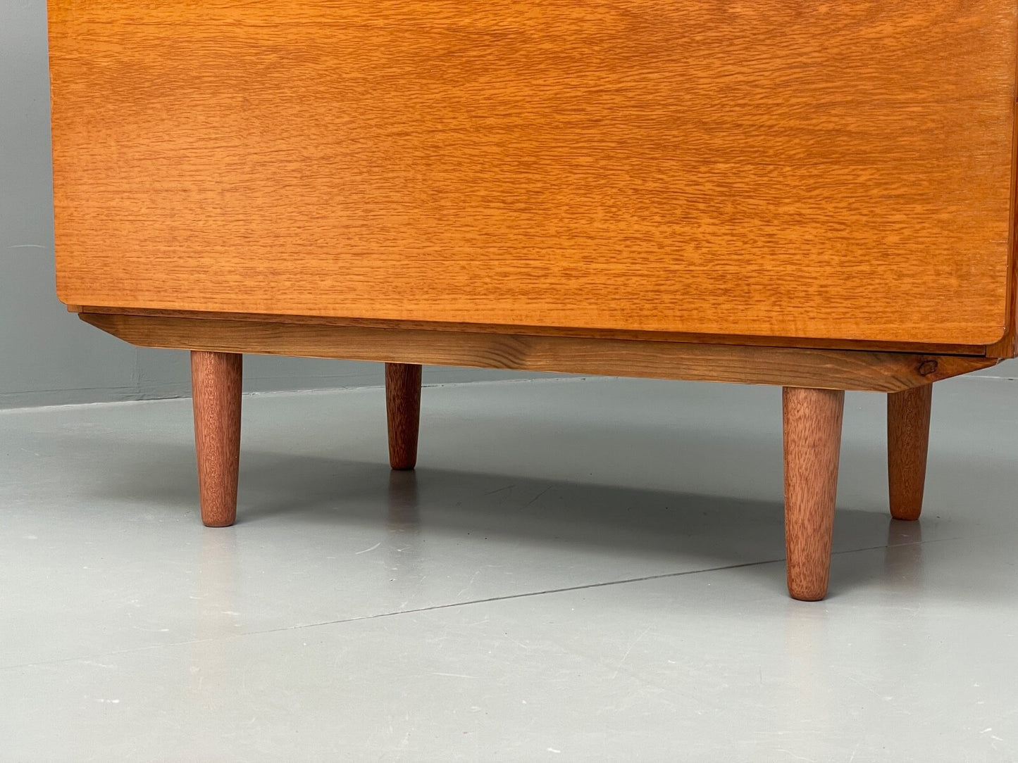 Vintage Teak Media Unit Drop Door Cabinet By Beaver & Tapley EB9743 MWOO - UKDK FURNITURE