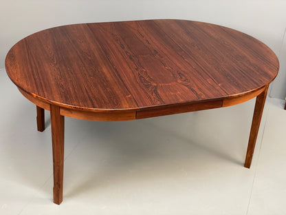 Vintage Extending Dining Table Circular 1960s Danish N.C Møbler EB10914 MWOO17