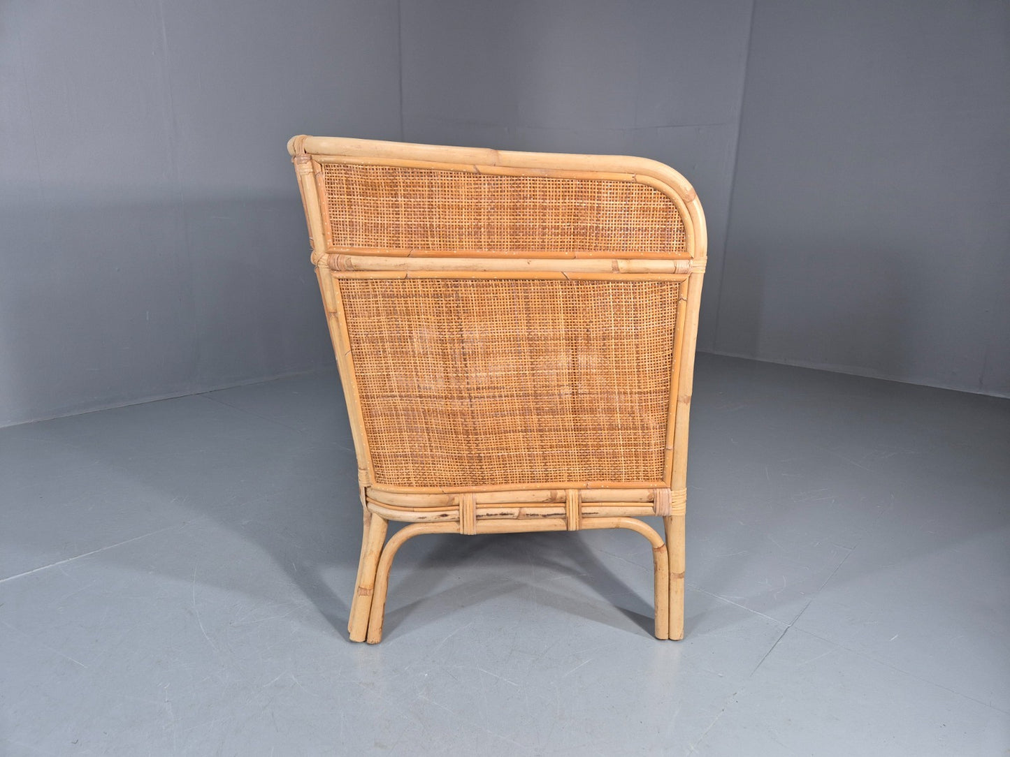 Vintage Rattan Two Seat Sofa 1970s Style Retro  EB11220 VBER9