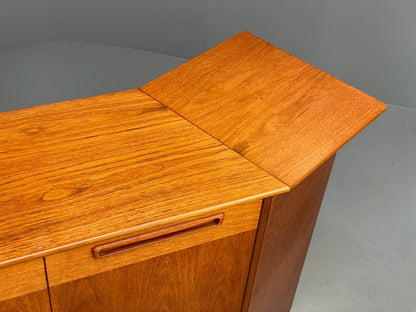 Vintage Teak Extending Home Drinks Bar By Reeds Furniture Shelving EB9119 MWOO - UKDK FURNITURE